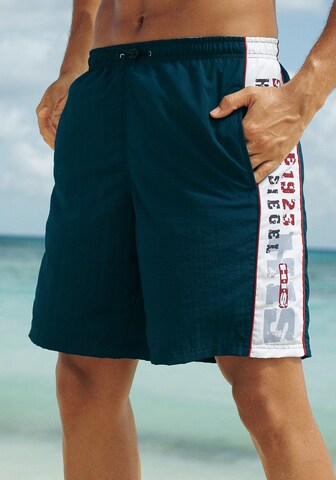 H.I.S Board Shorts in Blue: front