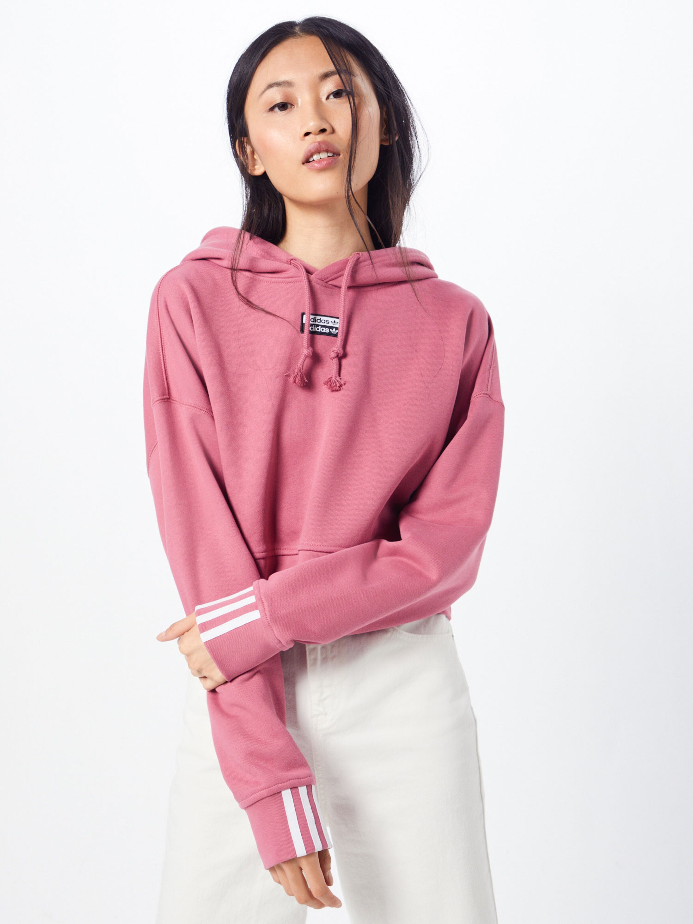 adidas pullover pink weiß