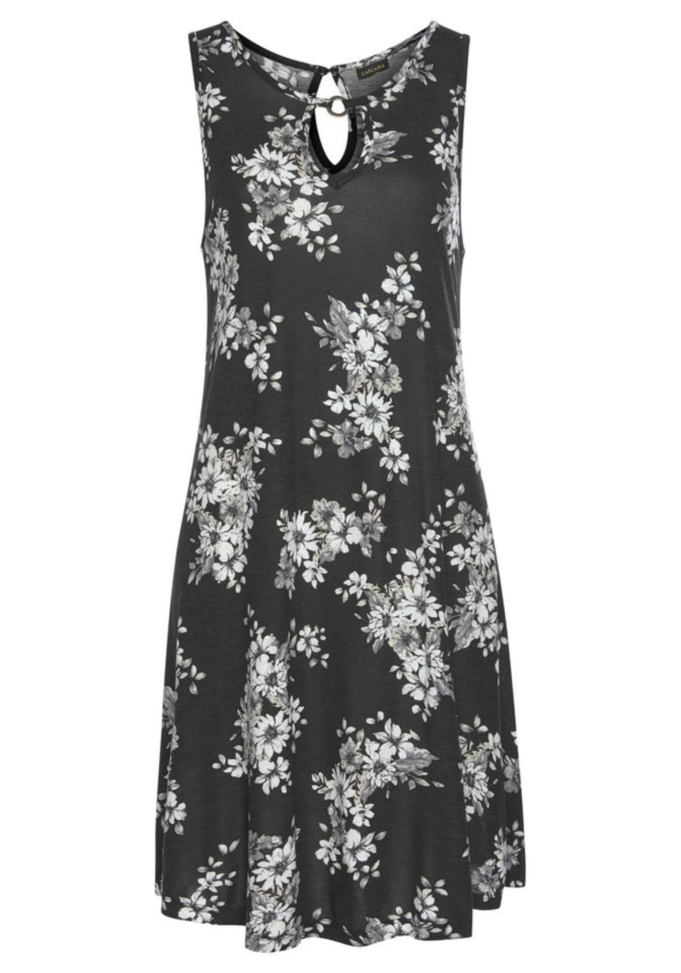 LASCANA - Strandkleid in schwarz