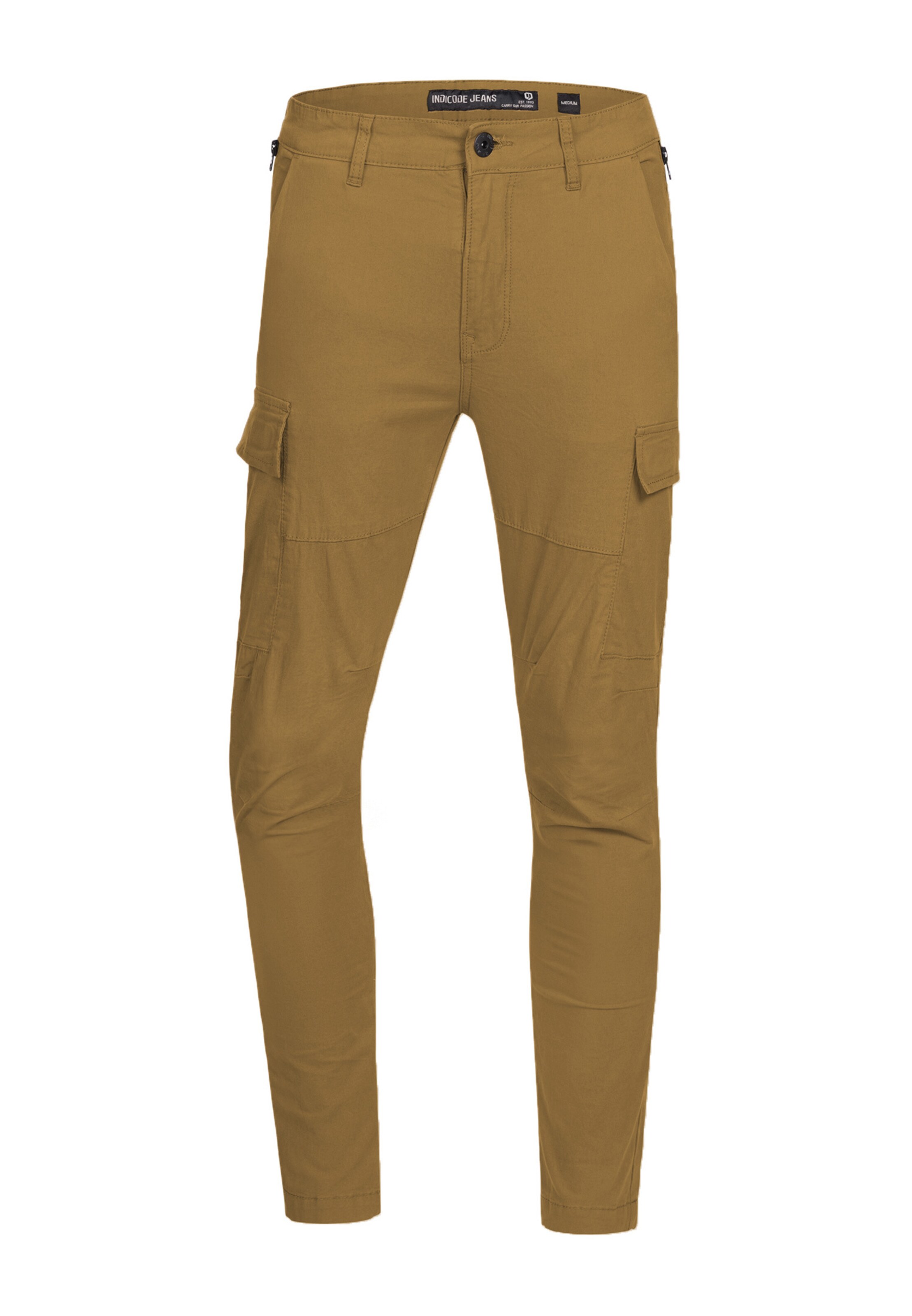 INDICODE JEANS Cargohose 'Mathews ' in Beige: Vorderseite