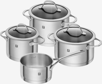 ZWILLING Pots & Pans 'Essence' in Silver: front
