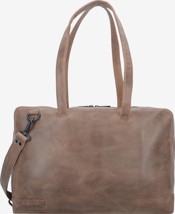 Plevier Shoulder Bag 'Pure' in Brown: front