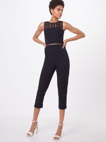 Bardot Jumpsuit 'Lace Trim' in Schwarz: Vorderseite