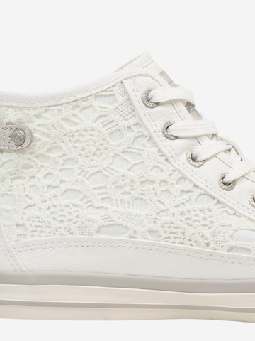 MUSTANG High-Top Sneakers 'Macrame' in White