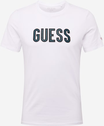 GUESS Regular fit Póló - fehér: elől