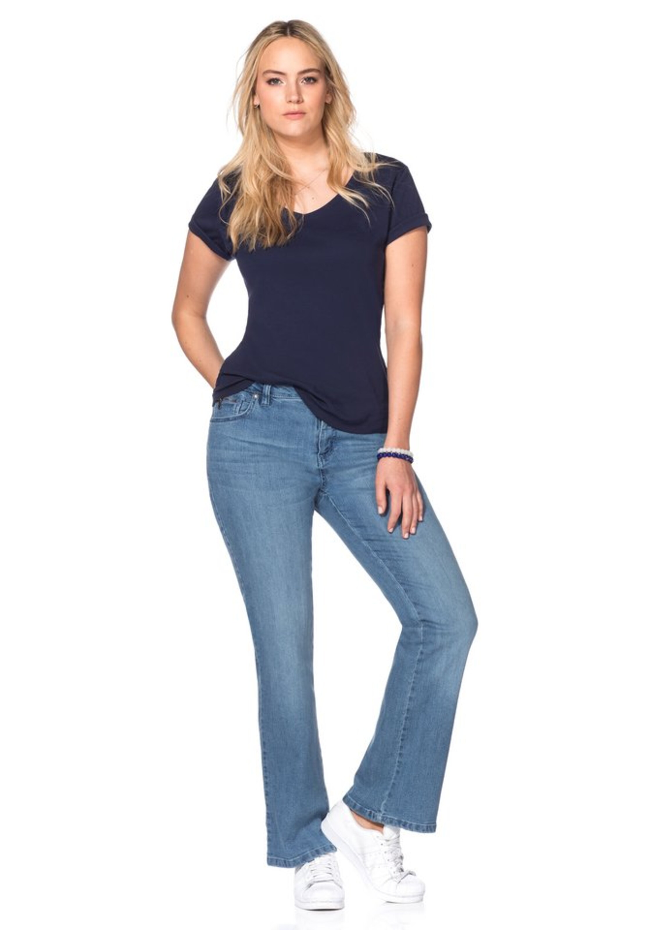 Frauen Jeans SHEEGO Jeans in Blau - DX75919