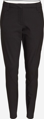 Coupe slim Pantalon chino 'Angelie' FIVEUNITS en noir : devant