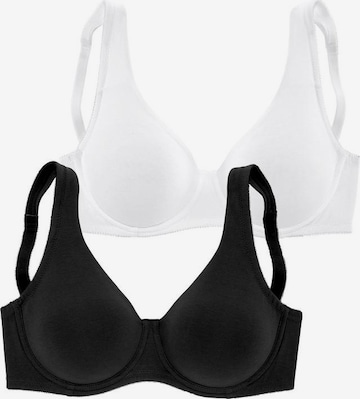 Invisible Soutien-gorge minimiseur PETITE FLEUR en noir : devant