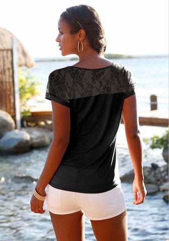 LASCANA Shirt in Black