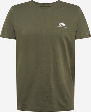 ALPHA INDUSTRIES Shirt in Groen: voorkant