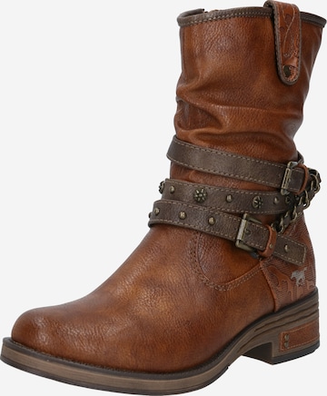 Boots MUSTANG en marron : devant