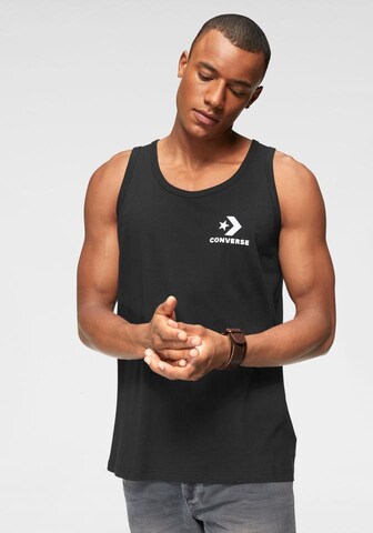 CONVERSE Shirt 'Star Chevron' in Black: front