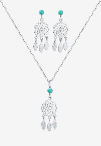 ELLI Jewelry Set 'Traumfänger' in Silver: front