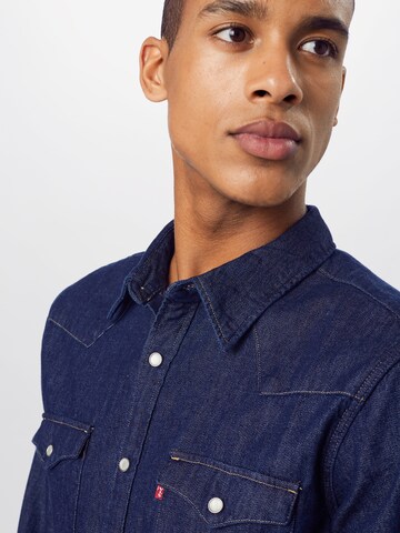 LEVI'S ® - Regular Fit Camisa 'Barstow Western Standard' em azul