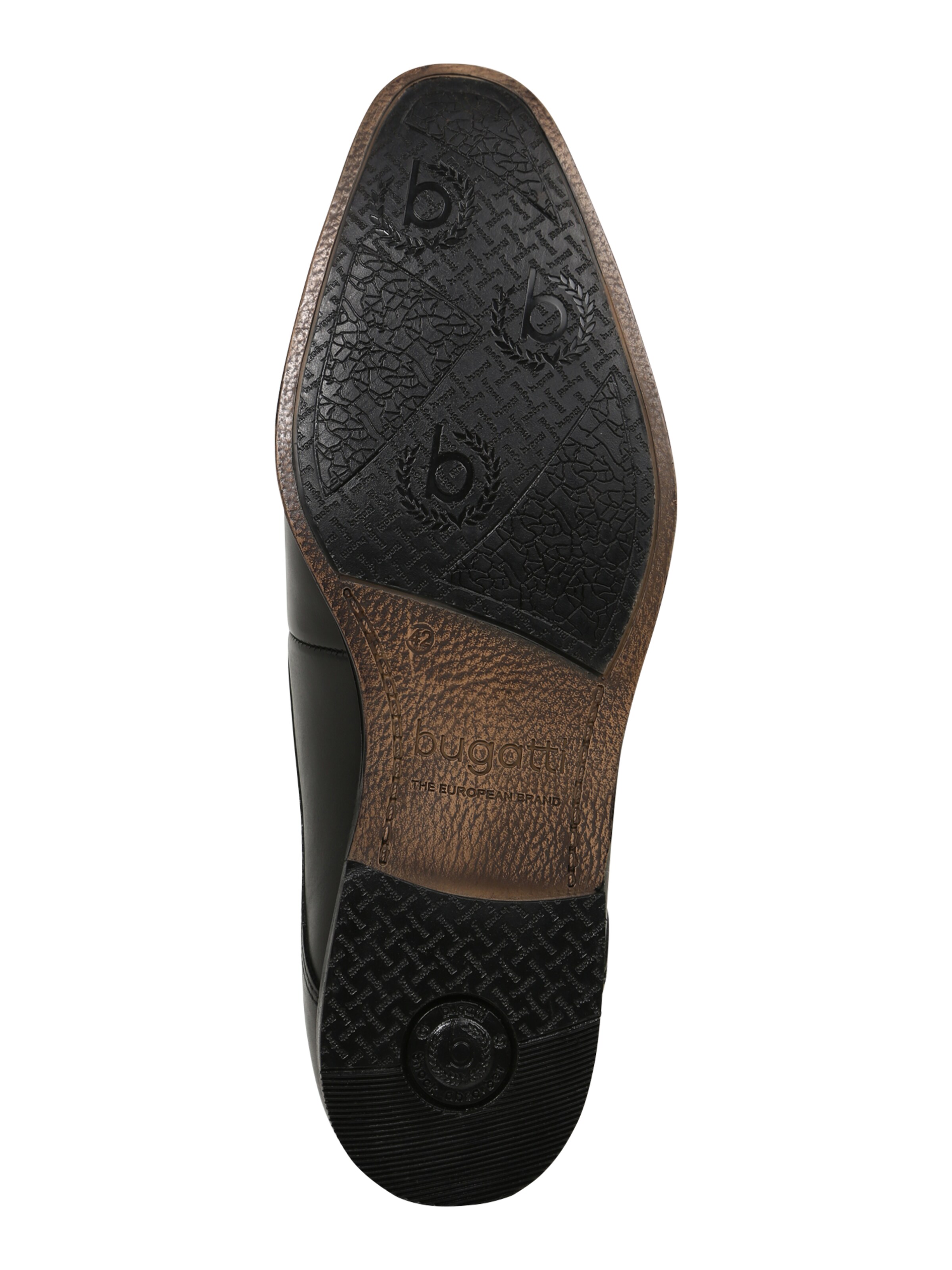 Pantofi cu șireturi de la bugatti pe negru