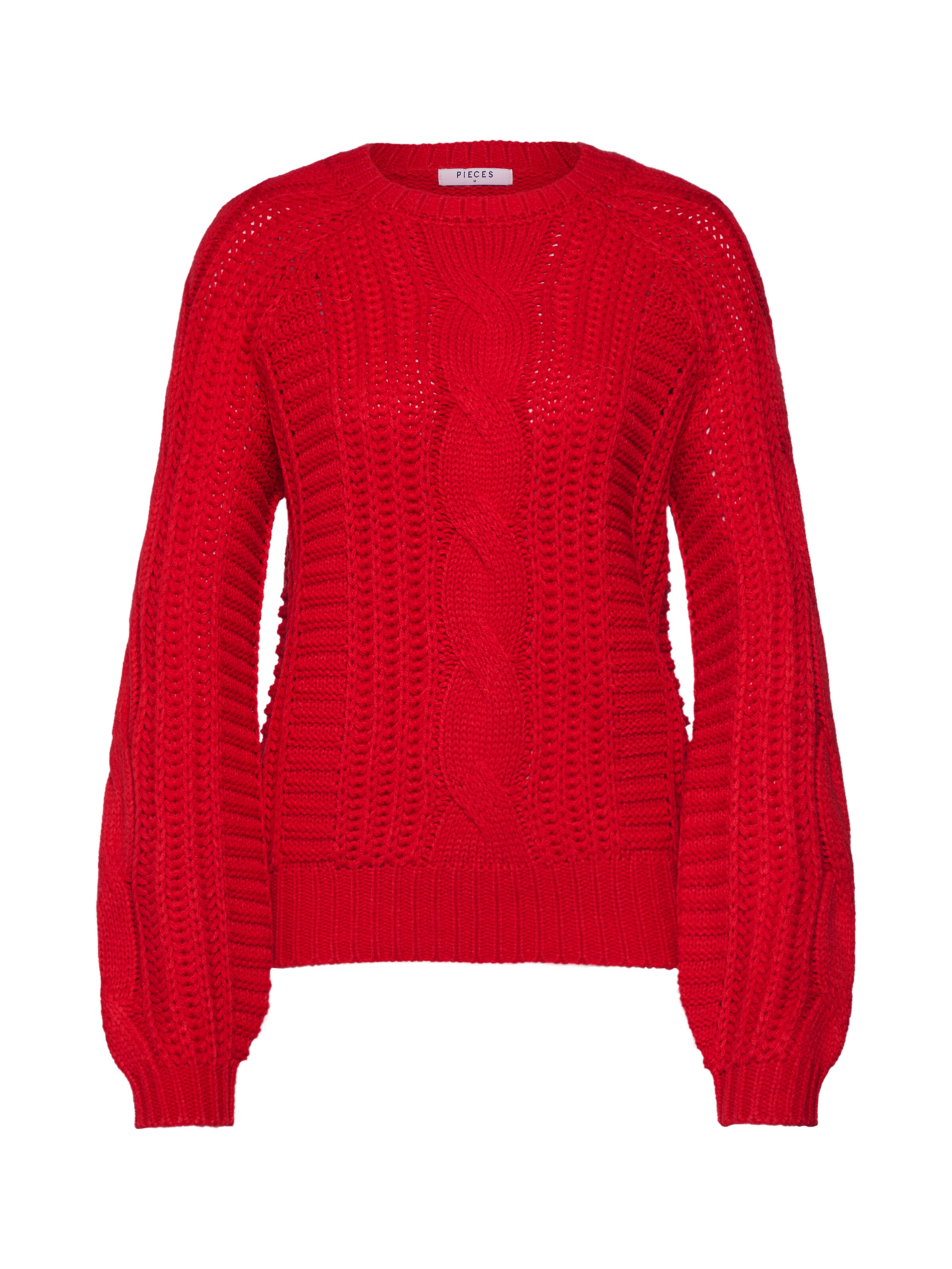 PIECES - Trui 'PCHABLE' in de kleur Rood