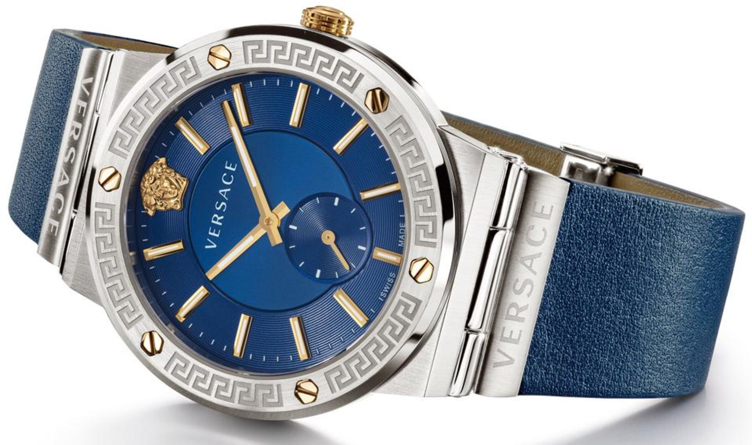 VERSACE Analoog horloge in Blauw