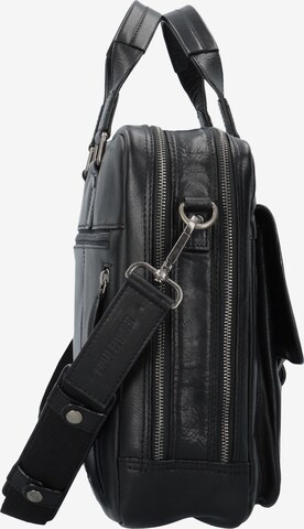 LEONHARD HEYDEN Document Bag 'Roma' in Black