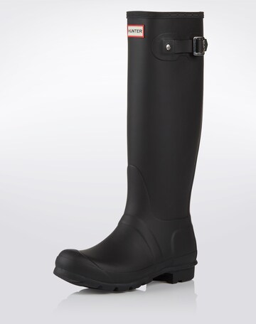 HUNTER Regenlaarzen 'Womens Original Tall' in Zwart: voorkant