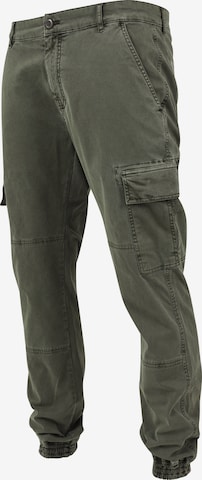 Urban Classics Tapered Cargo Pants in Green