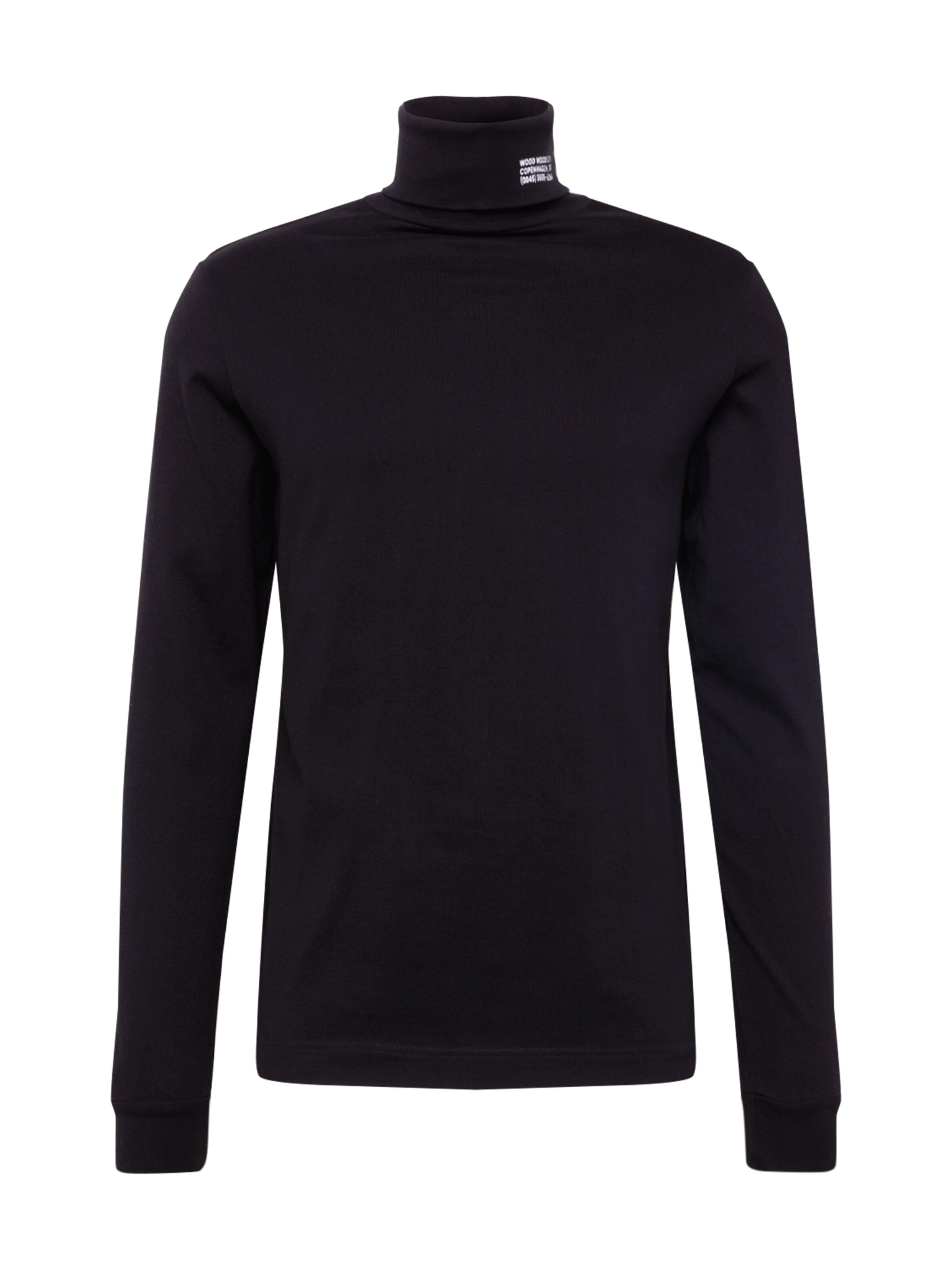 WOOD WOOD - Sweatshirt 'AUSTIN TURTLENECK' in de kleur Zwart