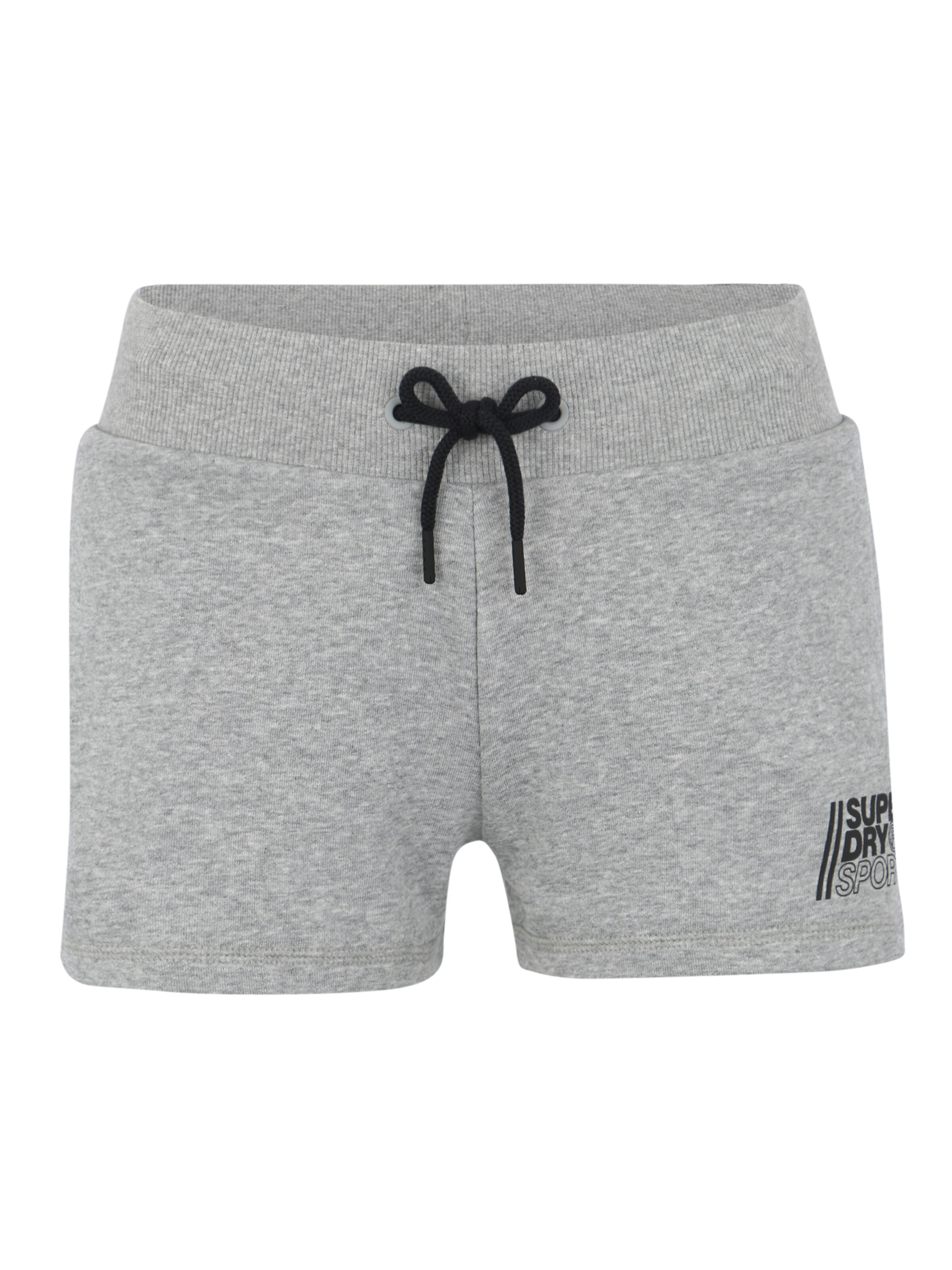 Superdry - Sportbroek 'Core Sport Shorts' in de kleur Grijs