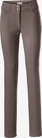 Coupe slim Pantalon heine en beige : devant