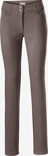 heine Bodyform-Stretchhose in dunkelbeige / grau, Produktansicht