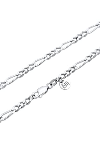 ELLI PREMIUM Halskette Basic Kette, Figaro in Silber