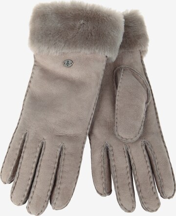 EMU AUSTRALIA Full Finger Gloves 'APOLLO BAY' in Beige: front