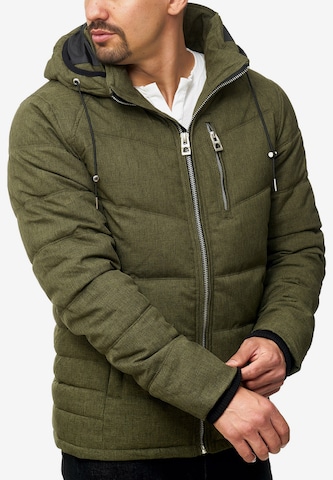 INDICODE JEANS Winter Jacket 'Circus ' in Green