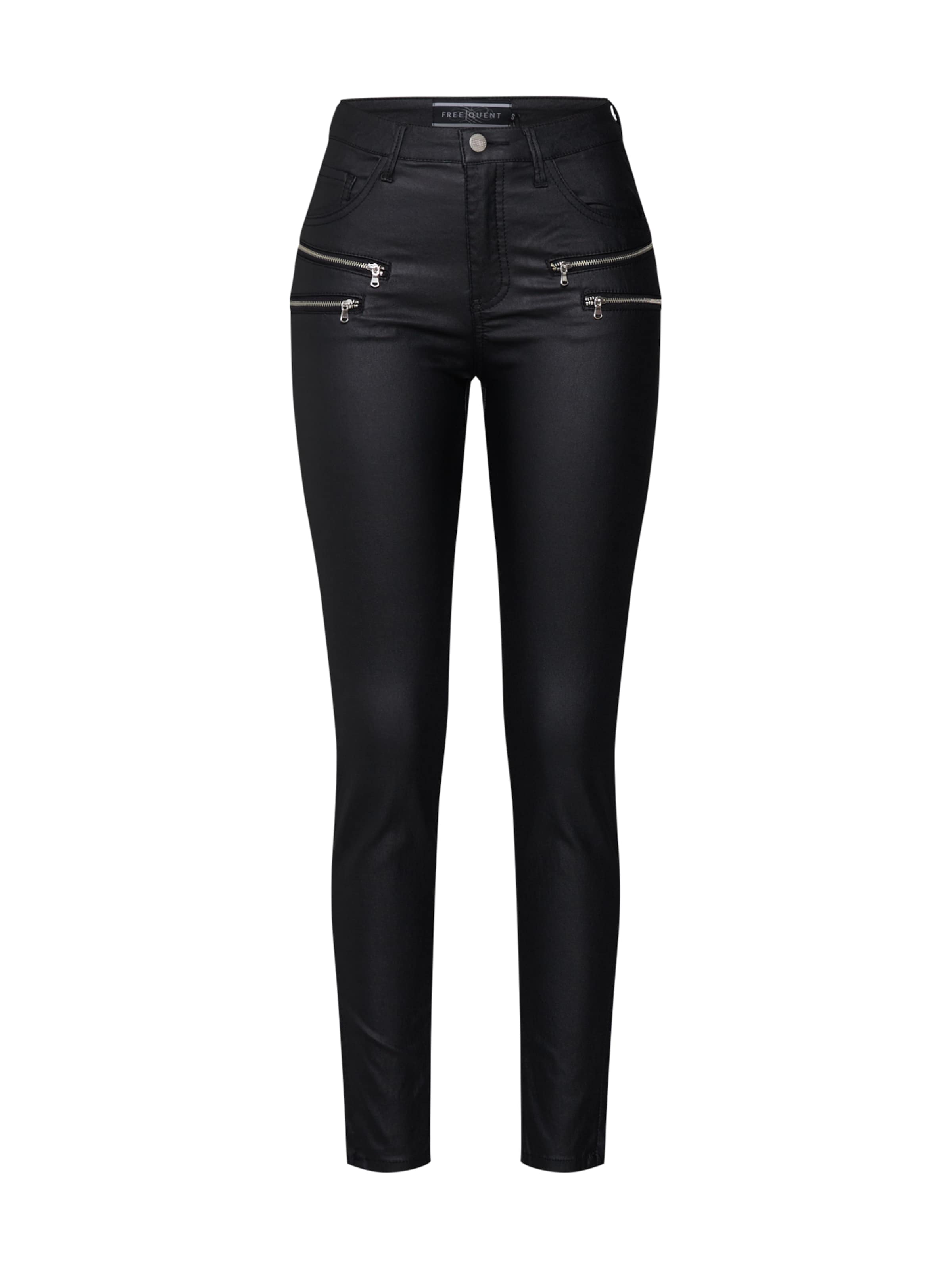 Skinny Pantaloni chino 'AIDA COOPER' di Freequent in nero: frontale