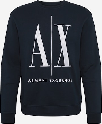 ARMANI EXCHANGERegular Fit Sweater majica - plava boja: prednji dio