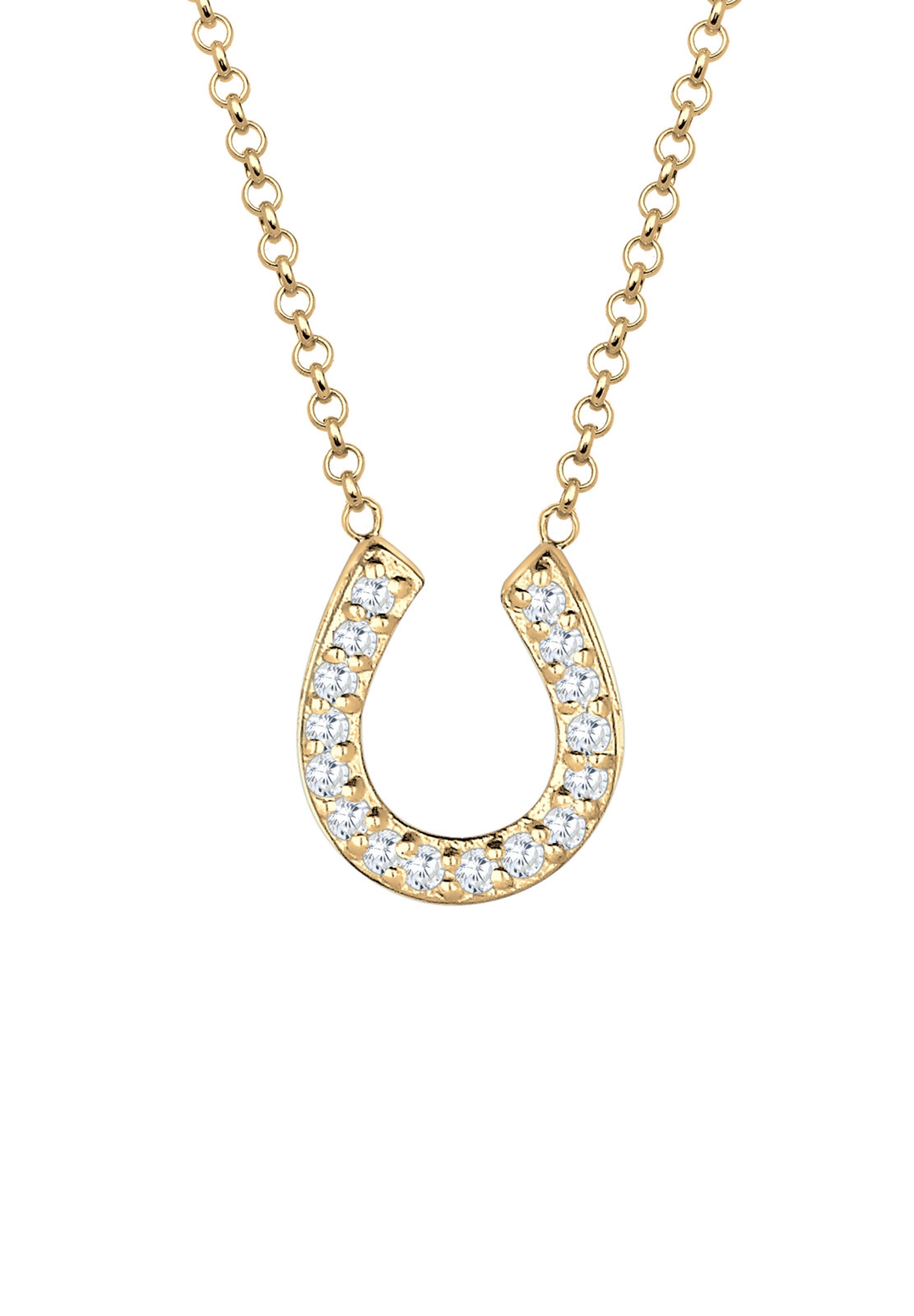 ELLI Kette 'Hufeisen' in Gold