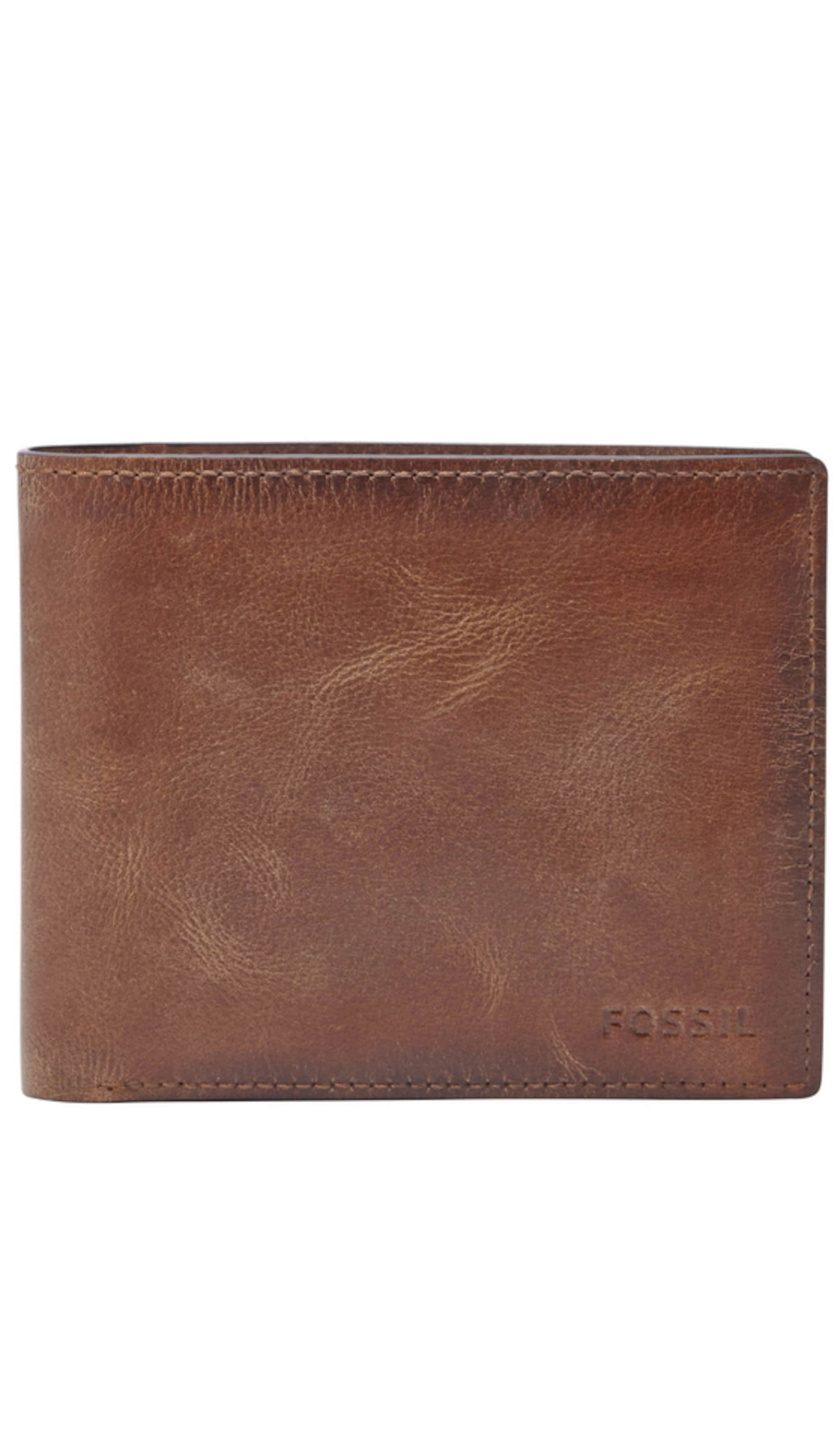 Portamonete 'Derrick' di FOSSIL in marrone: frontale