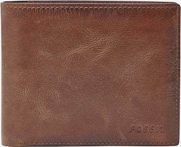 FOSSIL Wallet 'Derrick' in Brown: front