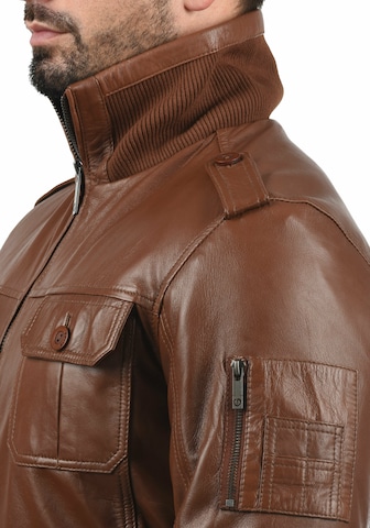 !Solid Lederjacke 'Famash' in Braun