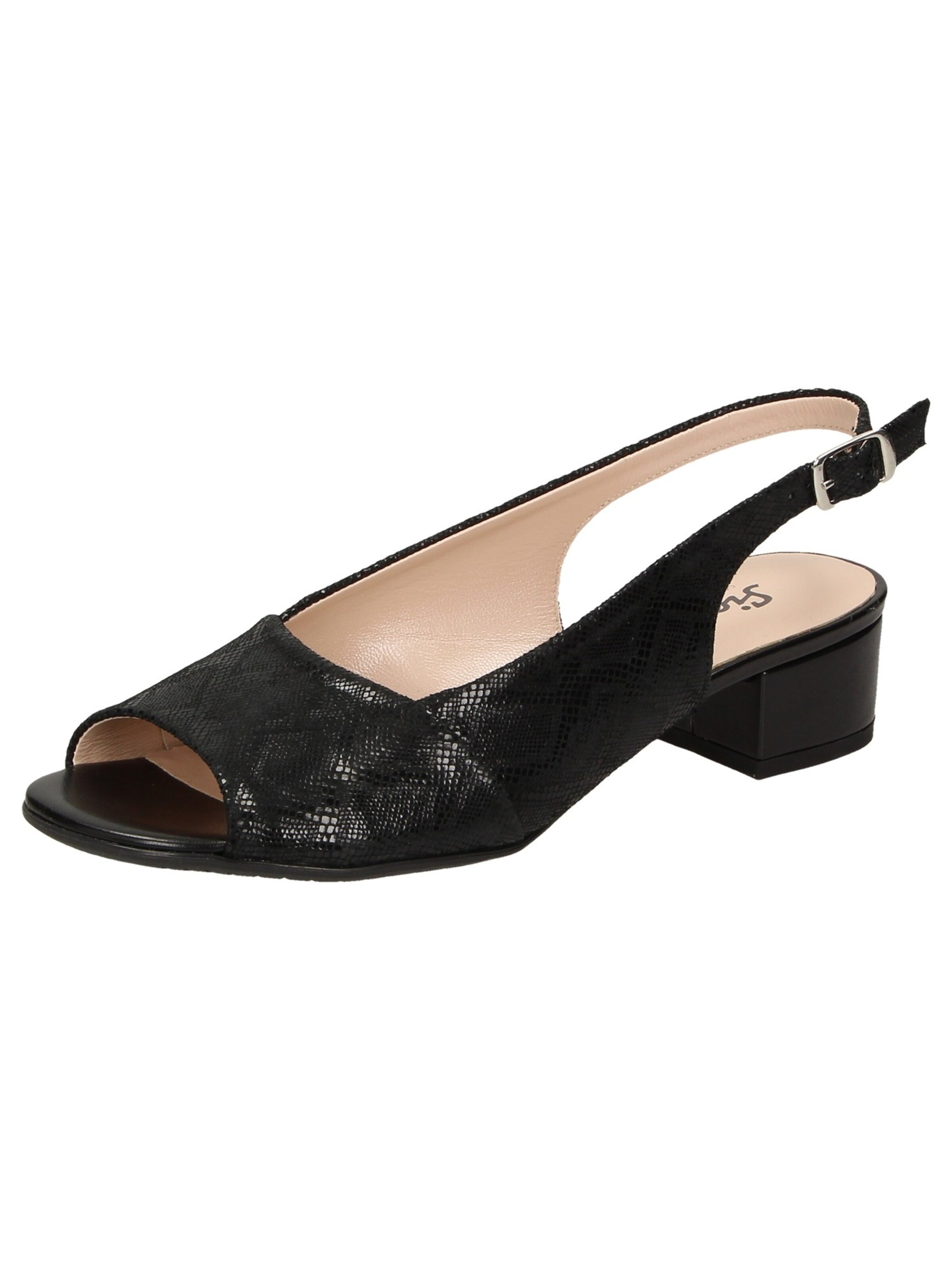 SIOUX - Slingpumps 'Zippora' in de kleur Zwart