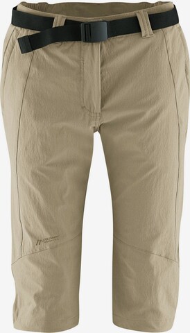 Maier Sports Outdoor Pants ' Da-Capri el. - Kluane ' in Beige: front