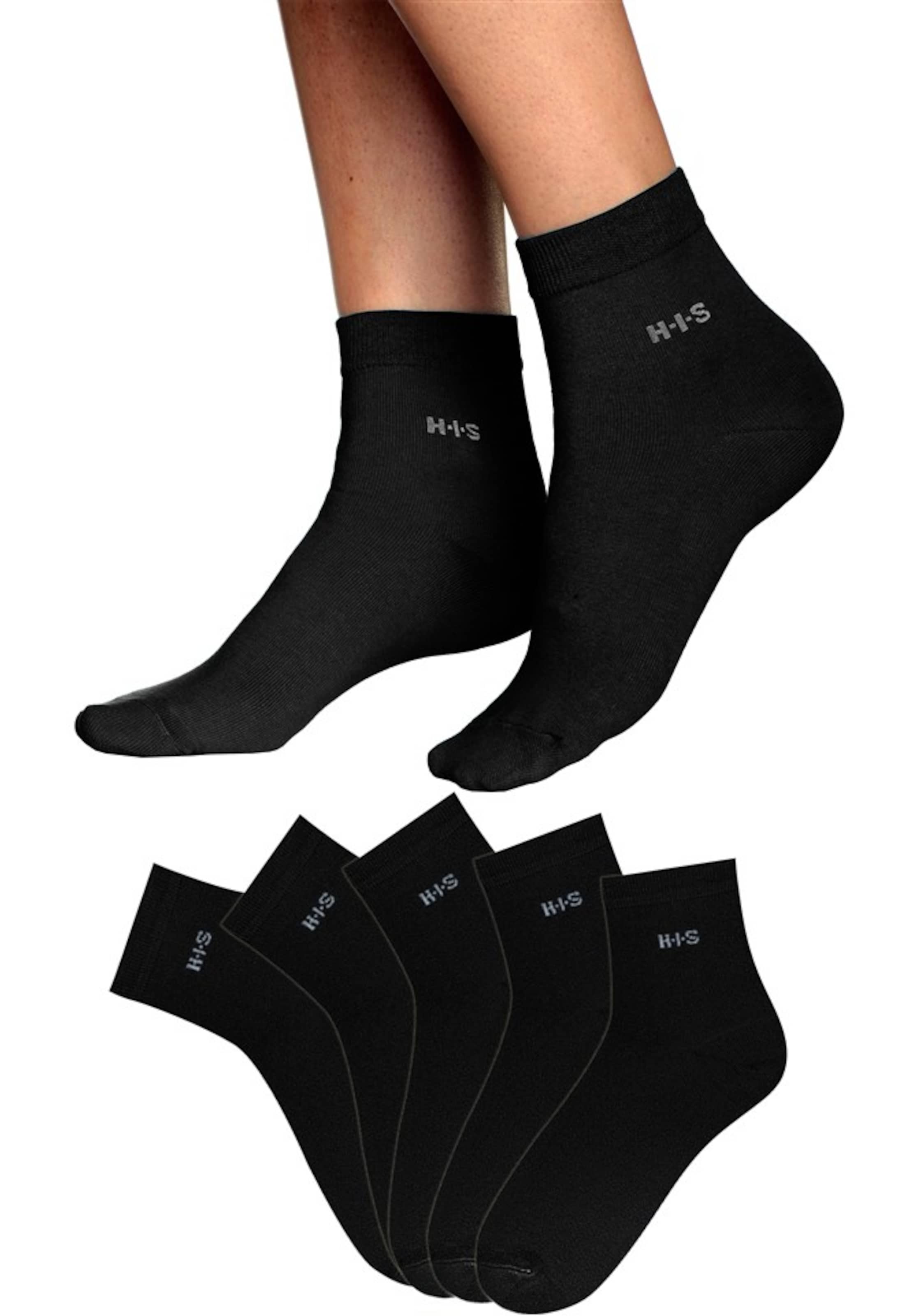 H.I.S Socks in Black: front