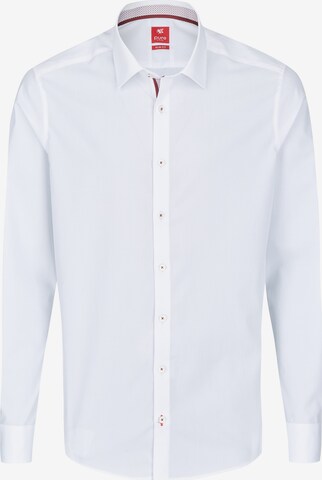 PURE Slim fit Business Shirt in White: front