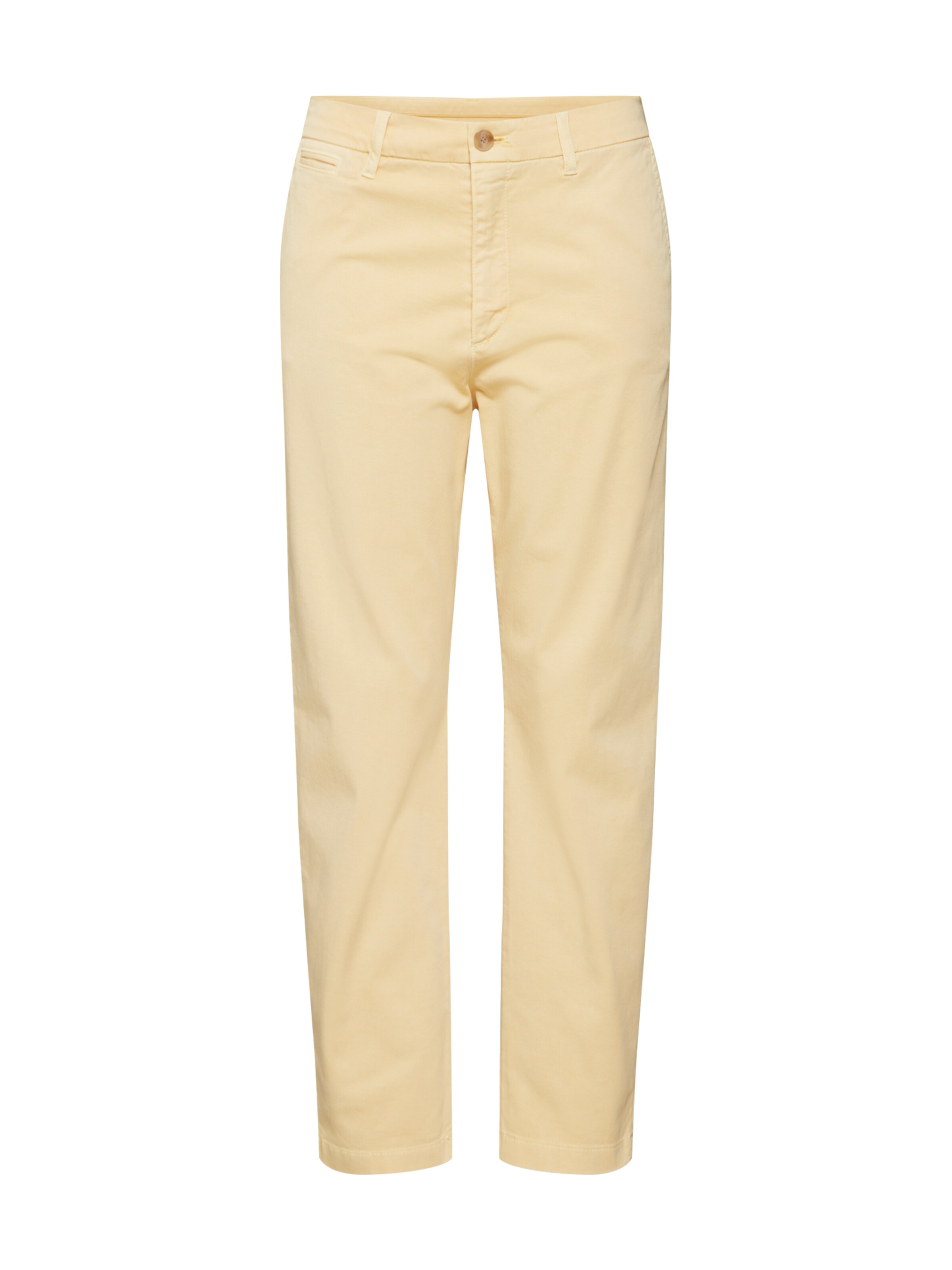 BOSS - Chino 'Solga-D' in de kleur Pasteelgeel