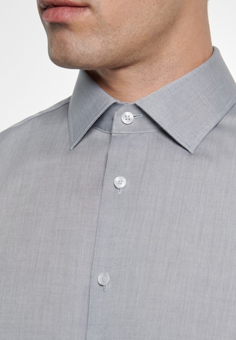 SEIDENSTICKER Slim fit Business Shirt in Grey