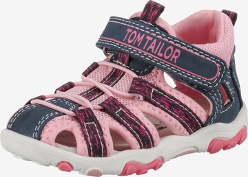 TOM TAILOR Sandalen in Roze: voorkant