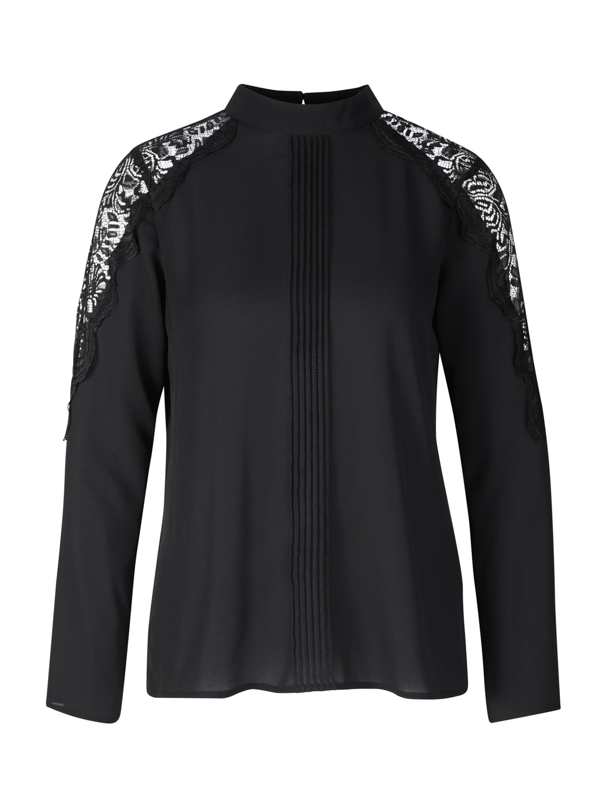 heine - Spitzenbluse in schwarz