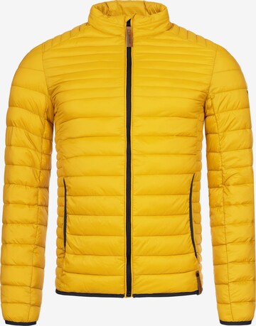 INDICODE JEANS Between-Season Jacket 'Islington' in Yellow: front