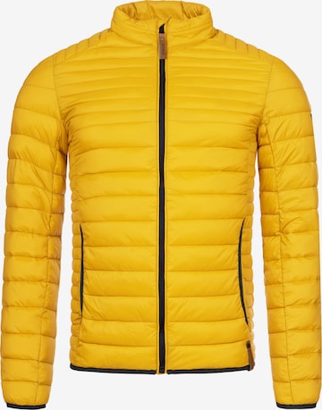 INDICODE JEANS Between-Season Jacket 'Islington' in Yellow: front