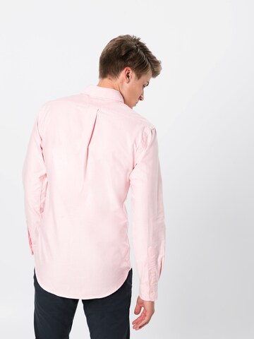 Slim fit Camicia di Polo Ralph Lauren in rosa: dietro