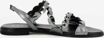 EVITA Strap Sandals 'OLIMPIA' in Silver