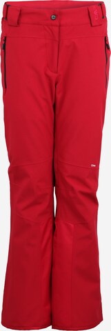 CMP Regular Outdoorbroek in Rood: voorkant